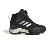 Wanderschuh ADIDAS TERREX "TERREX WINTER MID BOA RAIN.RDY" Gr. 31, schwarz (core black, silver metallic, core black) Schuhe Kinder wasserdicht (65515402-31)