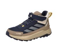 Wanderschuh ADIDAS TERREX "ANYLANDER MID CLIMAPROOF KIDS", Kinder, Gr. 35, legend ink, grau five, khaki six, Synthetik, Textil, Schuhe Wanderschuh, wasserdicht, mit Klettverschluss (75467057-35) legen