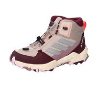 Wanderschuh ADIDAS TERREX "AX4R MID KIDS", Kinder, Gr. 34, wonder taupe, reflective silber, maroon, Synthetik, Textil, Schuhe Wanderschuh, für Kinder & Jugendliche (46275825-34) wonder taupe, reflecti