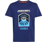 adidas Terrex Minecraft Kinder T-Shirts blau Größe 140 Lifestyle Hautfreundlich