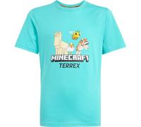 Adidas Minecraft Terrex Kurzarm-t-shirt 7-8 Jahre Semi Mint Rush