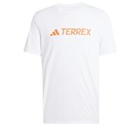 adidas Terrex Classic Logo T-Shirt kurzarm weiß orange - L