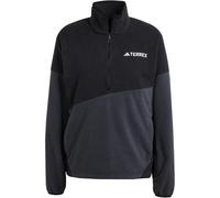 adidas TERREX Multi Climawarm Fleece 1/4-Zip Sweatshirt Damen JE1355 - black/carbon S