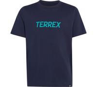 Funktionsshirt ADIDAS TERREX "KIDS MULTI LOGO", Mädchen, Gr. 128, blau (legend ink), Obermaterial: 100% Baumwolle, Rundhals, Shirts Funktionsshirt (91519708-128) legend ink