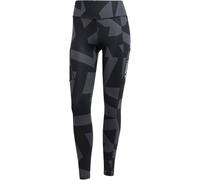 adidas TERREX Multi Printed Leggings Damen JF1270 - carbon/black/black/black 34