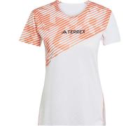 ADIDAS Terrex Techrock Pro Tee W - Damen - Orange / Weiß - Größe M- Modell 2025