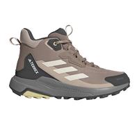 Wanderschuh ADIDAS TERREX "ANYLANDER MID RAIN.RDY", Damen, Gr. 42, braun (chalky braun, wonder weiß, grau six), Textil, Schuhe Wanderschuh, wasserdicht (95009555-42) chalky braun, wonder weiß, grau si