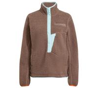 adidas Terrex - Women's Terrex Xploric High Pile Fleece - Fleecepullover, Gr. L, braun (EarthStrata/SemiFlashAqua)