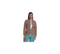 adidas Terrex - Women's Terrex Xploric High Pile Fleece - Fleecepullover, Gr. S, braun (EarthStrata/SemiFlashAqua)