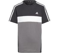 Adidas Tiberio 3-Streifen Colorblock Cotton Kids T-Shirt Kinder T-Shirt, schwarz 140