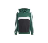 adidas Kinder-Sweatshirt Tiberio 3-Stripes Colorblock Fleece Hoodie in Grün 7 / 8 Jahre