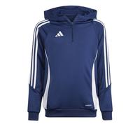 adidas Tiro 24 Half Zip Hoodie Kinder blau/weiß 176