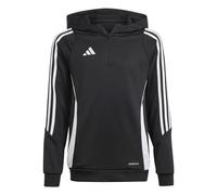 adidas Tiro 24 Half Zip Hoodie Kinder schwarz/weiß 176