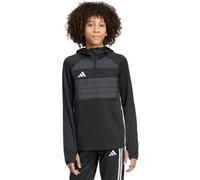 Kapuzensweatshirt ADIDAS PERFORMANCE "TIRO ES WINTOPY", Mädchen, Gr. 152, weiß (schwarz, weiß), Obermaterial: 100% Polyester, angesetztes Bündchen, Sweatshirts (37662919-152) schwarz, weiß