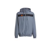 adidas Tiro 25 Essentials Woven Full-Zip Hoodie Herren - grau/schwarz/rot - 2XL