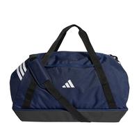 adidas Unisex TIRO Duffle Bag Large with Bottom Compartment, Team Navy Blue 2/White, One Size