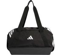 adidas Unisex TIRO Duffle Bag SMALL with Bottom Compartment, Black/White, One Size