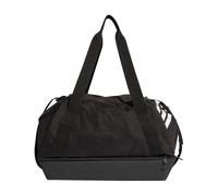 adidas Unisex TIRO Duffle Bag SMALL with Bottom Compartment, Black/White, One Size