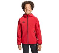 adidas Tiro Travel Gefütterte Windjacke Kinder 128 Rot/Schwarz