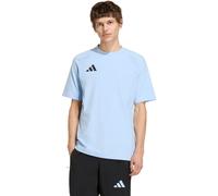 adidas Tiro Travel T-Shirt M Hellblau/Schwarz