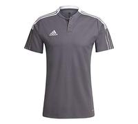 adidas Tiro 21 Herren Poloshirt dunkelgrau / weiß Gr. S