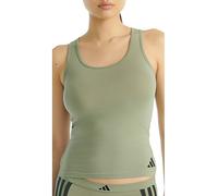 adidas Damen Tank TOP-Sport Active Essentials Cotton 3 Stripes Shirts, 219 Silver Pebble, M
