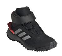 adidas Trail-Laufschuhe Fortatrail EL (Freizeit, All Terrain, Klettverschluss) schwarz/silber/rot Kinder, Größe Euro (US) 38 2/3 (6)