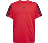 Adidas Train Essentials 3-Streifen Jungen T-Shirt, rot 140