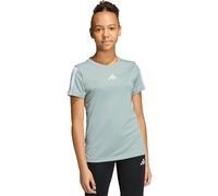 adidas Girl's Train Essentials 3-Stripes T-Shirt, Wonder Sage/White, 7-8 Years