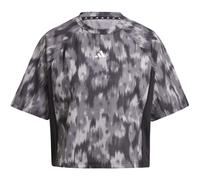 Adidas Train Essentials Allover Print Flower Tie-Dye Damen T-Shirt, schwarz S