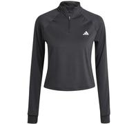 Adidas Train Essentials Minimal Branding 1/4-Zip Oberteil Damen Rollkragenpullover, schwarz XL