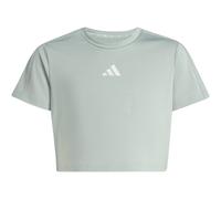 adidas Train Essentials Seasonal Print Trainingsshirt Mädchen KB7028 - wonder sage/silver met. 140