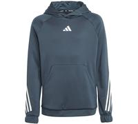 Adidas Train Icons AEROREADY 3-Streifen Hoodie Kinder Kapuzensweater, türkis 164
