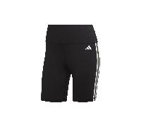 adidas Training Essentials 3-Streifen High-Waisted kurze Leggins Damen - schwarz/weiß - S