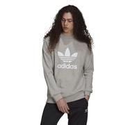 adidas Trefoil Crew Sweat - Gr. L Medium Grey Heather / White