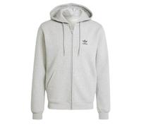 adidas Trefoil Essentials Full-Zip Hoodie, Baumwolle, Grau