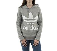 Adidas Trefoil Hoodie, Sweatshirt Damen, damen, TREFOIL HOODIE, mehrfarbig (Mgreyh), 32