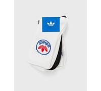 Sportsocken ADIDAS ORIGINALS "TREFOIL CREW 3P", Damen, Gr. XL, weiß, better scarlet, schwarz, weiß, Obermaterial: 59% Baumwolle, 37% Polyester, 3% Elasthan, 1% Polyamid, Socken Sportsocken (67767832-X