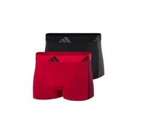 adidas 2P Active Micro Stretch Seamless Trunks Schwarz/Rot Small Herren