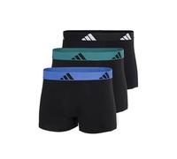 adidas Unterwäsche Boxershorts Trunk Active Flex Cotton schwarz/grün/blau Herren - 3 Stück, Größe M