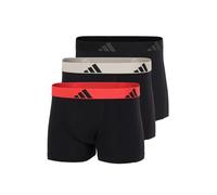 adidas Active Flex Cotton Boxershorts schwarz rein orange (3er Pack) - L