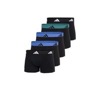 Adidas Herren Boxershorts (Trunks) Active Flex Cotton mit Logo – 5er Pack Schwarz/Blau/Grün Größe S