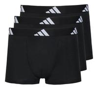 adidas Herren Boxershorts, 3er Pack - Trunks, Active Flex Cotton, Logo, einfarbig Schwarz XL