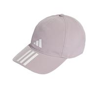adidas Unisex 3-Stripes AEROREADY Running Training Baseball Cap, Preloved Fig/White, L