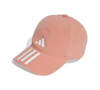 adidas Unisex 3-Stripes AEROREADY Running Training Baseball Cap, Wonder Clay/White/White, M