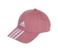 Adidas Unisex 3-Stripes Cotton Twill Baseball Cap, Preloved Crimson/White, M