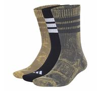 adidas Unisex 3 Stripes Cushioned Crew Stone Wash 3 Pair Pack Socken (1er Pack)