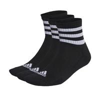 adidas 3-Stripes Cushioned Mid-Cut Socken 3er Pack - schwarz -43-45