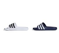 adidas Unisex Adilette Aqua Schlappen, Dark Blue/Ftwr White/Dark Blue, 40 1/2 EU Herren Adilette Shower Slipper, Weiß, 40.5 EU