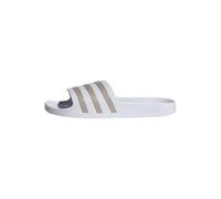 adidas Badeschuhe Adilette Aqua 3-Streifen (Cloudfoam Fußbett, vorgeformter EVA-Riemen) weiss/platin - 1 Paar, Größe Euro (US) 38 (5)